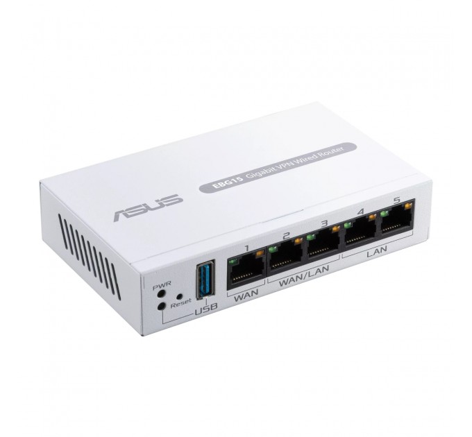 ASUS Маршрутизатор Asus ExpertWiFi EBG15 (90IG08E0-MO3B00) (1xGE WAN, 2xGE WAN/LAN, 2xGE LAN, Broadcom, 1xUSB 3.2, контроллер AiMesh, BT)