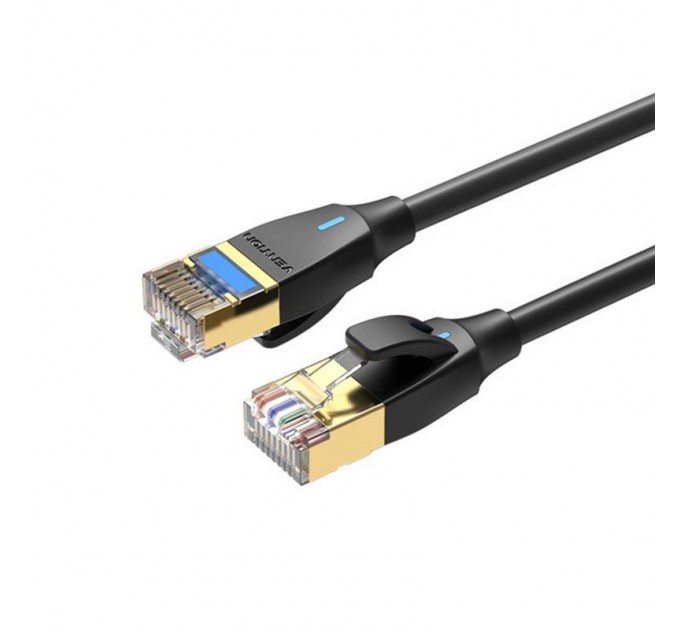 Vention Патч-корд Vention CAT 8 SFTP Ethernet Slim Type, 1.5 m, Black (IKIBG)