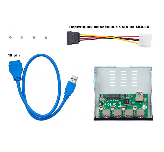 Frime USB-хаб Frime USB 3.1 4 x type A VL820 Black (ECF-FP4xTA.31)