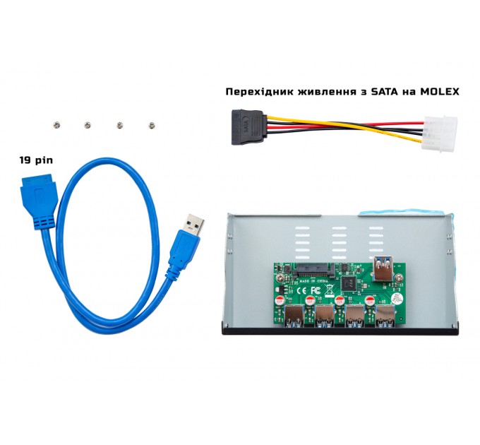 Frime USB-хаб Frime USB 3.1 4 x type A VL820 Black (ECF-FP4xTA.53)