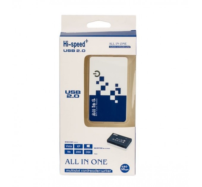 Atcom Кардридер USB 2.0 Atcom TD2029 MS, SD, microSD/TF, M2 Black (AT10729)