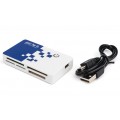Atcom Кардридер USB 2.0 Atcom TD2029 MS, SD, microSD/TF, M2 Black (AT10729)