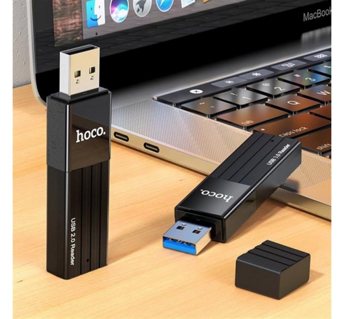 HOCO Кардридер USB2.0 Hoco HB20 Black (HB20U2)