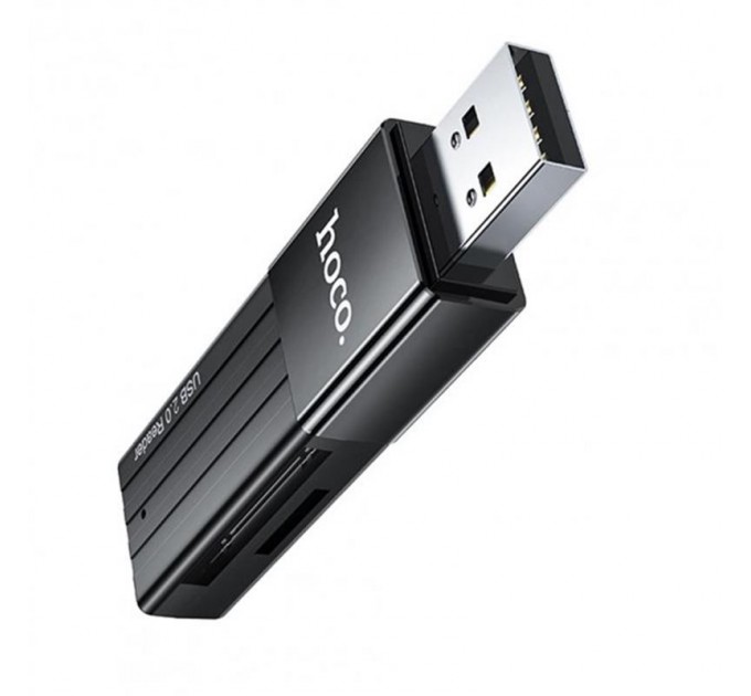 HOCO Кардридер USB2.0 Hoco HB20 Black (HB20U2)