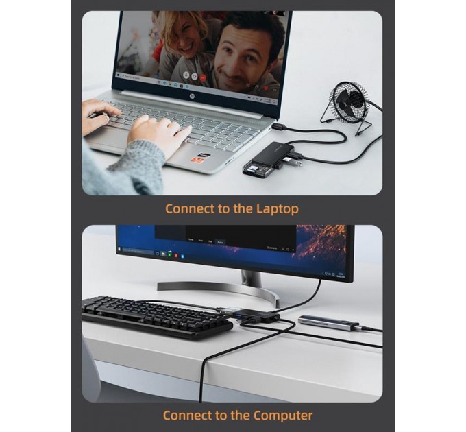 Cabletime Концентратор Cabletime USB - 4 Port USB 3.0, 5Gbps, 0.15 m (CB01B)