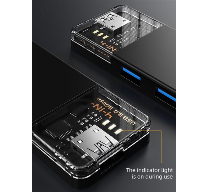 Cabletime Концентратор Cabletime USB Type C - 4 Port USB 3.0, 0.15 m (CB03B)