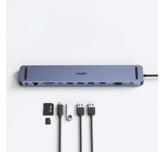 Choetech Концентратор Choetech HUB-M20 11 in 1 USB-C Multiport HUB Station