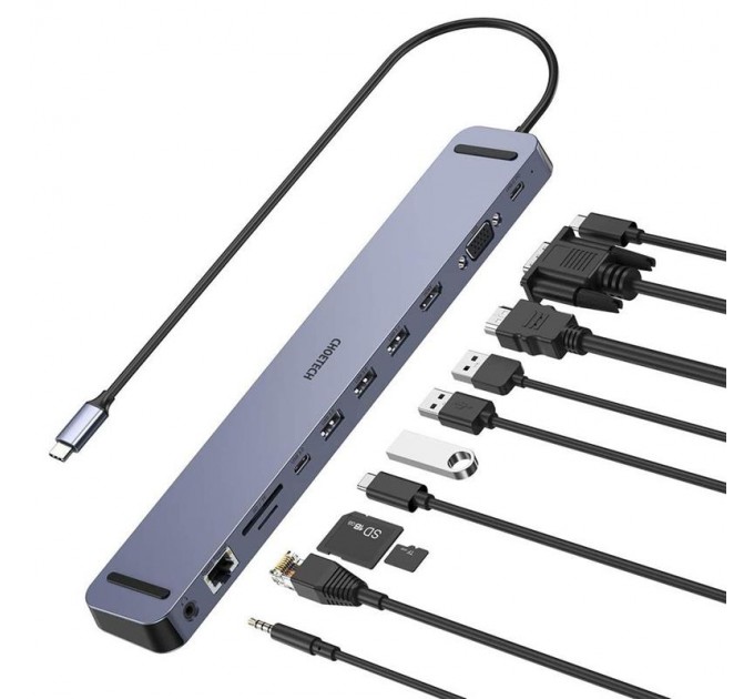 Choetech Концентратор Choetech HUB-M20 11 in 1 USB-C Multiport HUB Station