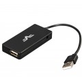 Frime Концентратор USB 2.0 Frime 4хUSB2.0 Black (FH-20030)