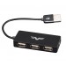 Frime Концентратор USB 2.0 Frime 4хUSB2.0 Black (FH-20030)