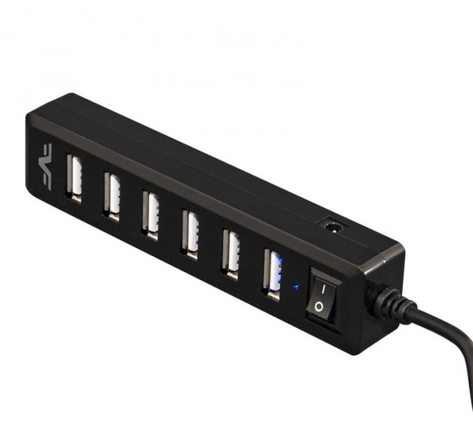 Frime Концентратор USB 2.0 Frime 7хUSB2.0 Black (FH-20040)