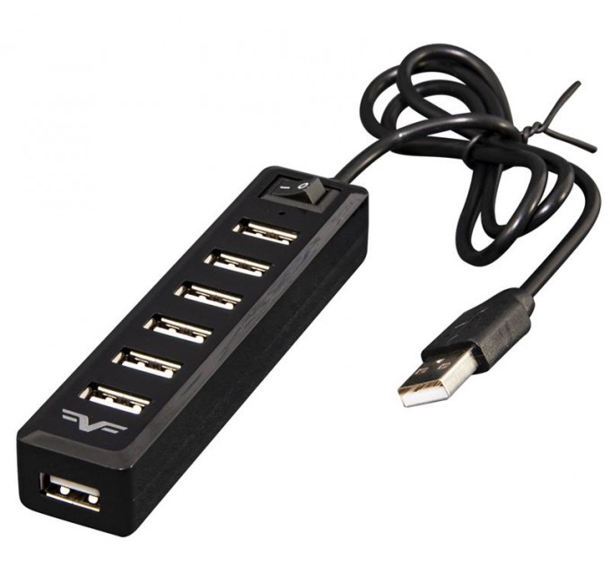 Frime Концентратор USB 2.0 Frime 7хUSB2.0 Black (FH-20040)