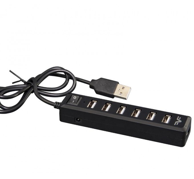Frime Концентратор USB 2.0 Frime 7хUSB2.0 Black (FH-20040)
