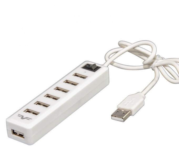 Frime Концентратор USB 2.0 Frime 7хUSB2.0 White (FH-20041)