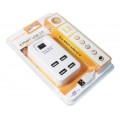 Voltronic Концентратор USB 2.0 Voltronic YT-HWS4-W/08646, 4хUSB2.0, White