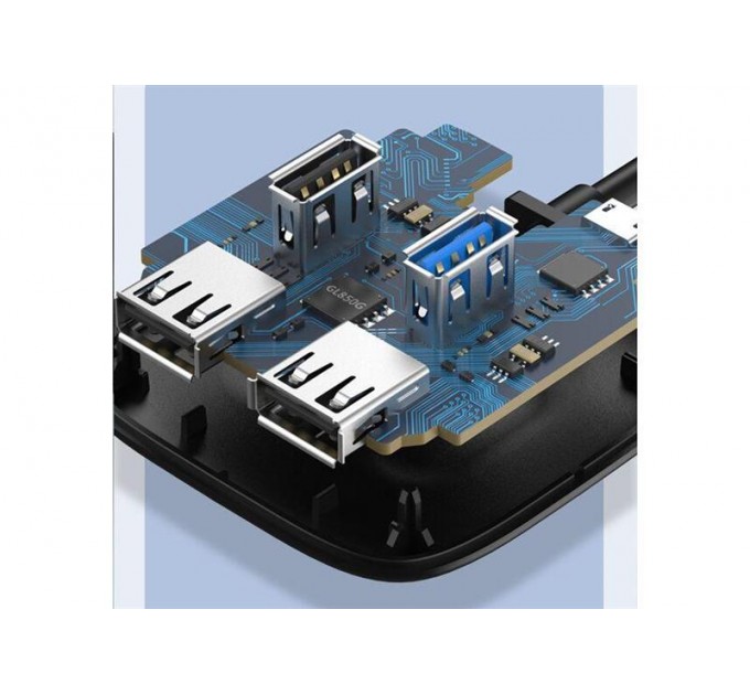Cabletime Концентратор USB Cabletime 4-Ports, USB3.0 + USB2.0 + Micro B с питанием (CB43B)