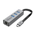 Promate Концентратор USB Promate GigaHub USB-C Grey (gigahub-c.grey)