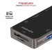 Promate Концентратор USB Promate PrimeHub USB-C Grey (primehub-go.grey)