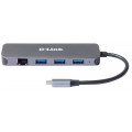 D-Link Концентратор USB Type-C D-Link DUB-2334