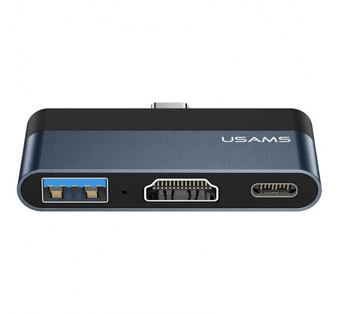Usams Концентратор USB Type-C Usams US-SJ492 Mini HUB Black (SJ492HUB01)