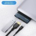 Usams Концентратор USB Type-C Usams US-SJ492 Mini HUB Black (SJ492HUB01)