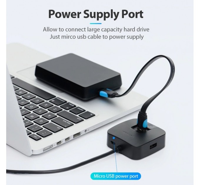 Vention Концентратор Vention 4-Port USB 3.0, 0.5 m (CHBBD)
