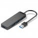 Vention Концентратор Vention 4-Port с micro USB питанием 0.15M Black (CHLBB)
