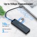 Vention Концентратор Vention 4-Port с micro USB питанием 0.15M Black (CHLBB)