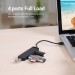 Vention Концентратор Vention 4-Port с micro USB питанием 0.15M Black (CHLBB)
