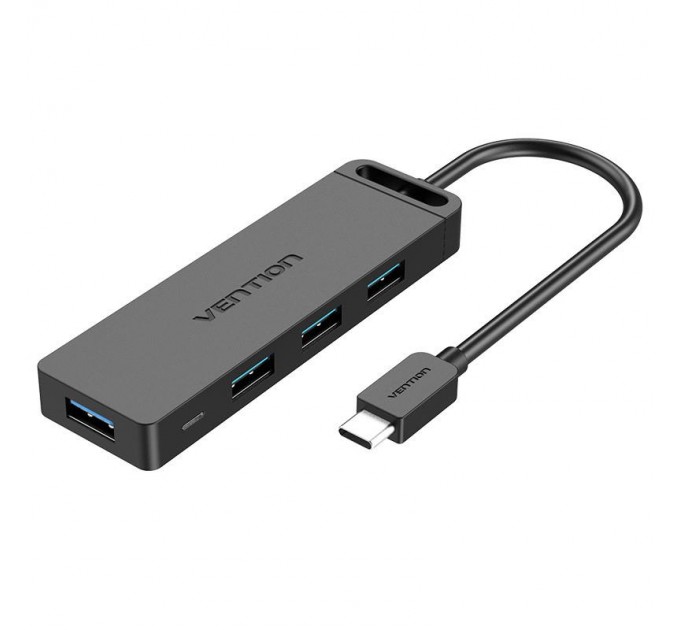 Vention Концентратор Vention 4-Port с micro USB питанием 0.15M Black (TGKBB)