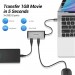 Vention Концентратор Vention USB-C 3-Port, RJ-45, PD, 0.15 m (TGDHB)