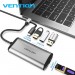 Vention Концентратор Vention USB-C 3-Port, RJ-45, PD, 0.15 m (TGDHB)