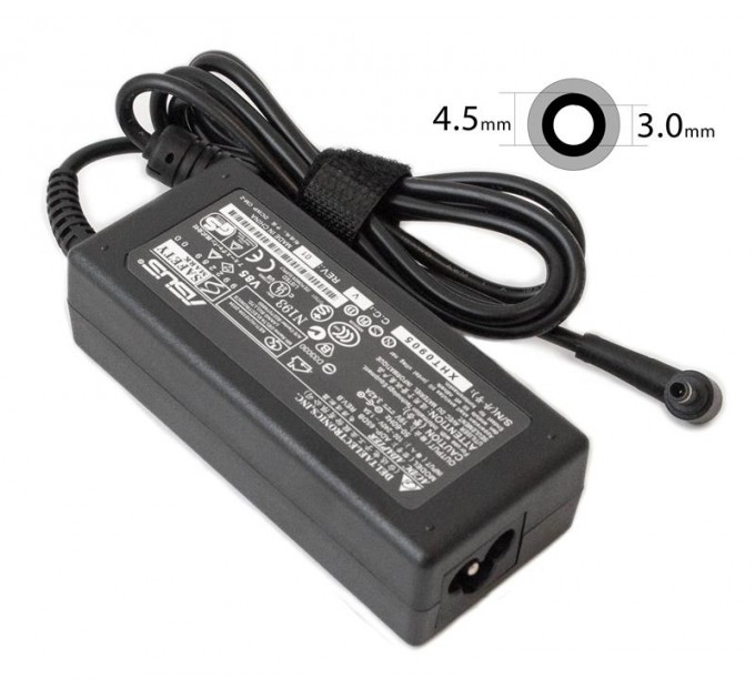 ASUS Блок живлення для ноутбука Asus 19V 3.42A 65W 4.5x3.0мм (AD103015) bulk