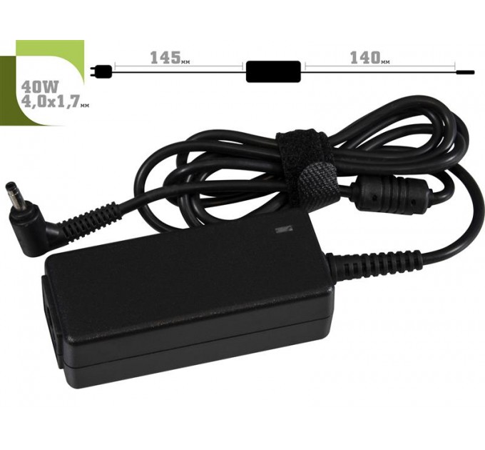 1StCharger Блок питания 1StCharger для ноутбука HP 19.5V 40W 2.05A 4.0х1.7мм + каб.пит. (AC1STHP40WD)