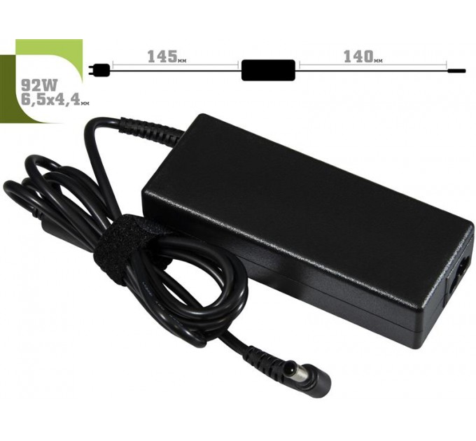 1StCharger Блок живлення 1StCharger для ноутбука Sony 19.5V 92W 4.7A 6.5х4.4мм + каб.живл. (AC1STSO92WA2)