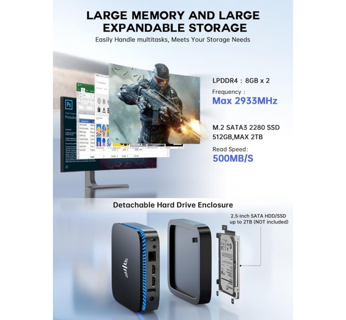 AceMagician Неттоп AceMagician AK1 Pro (665878527426)