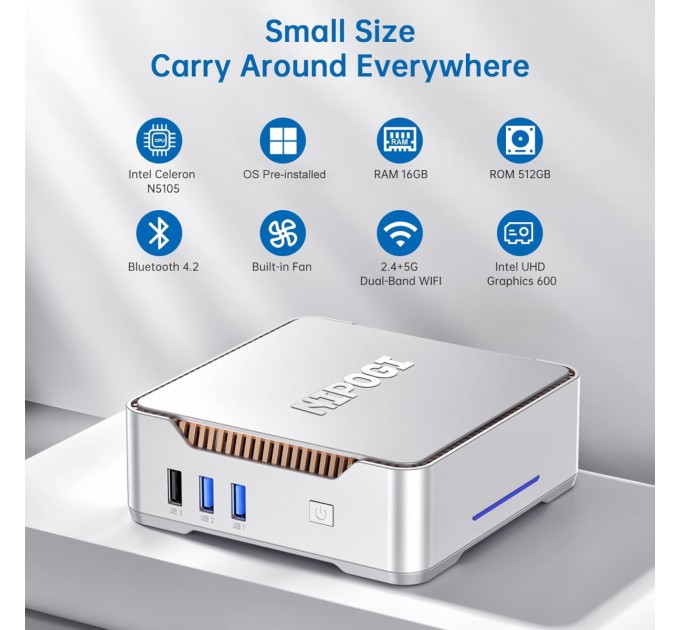 NiPoGi Неттоп NiPoGi GK3 Pro (665878528416)