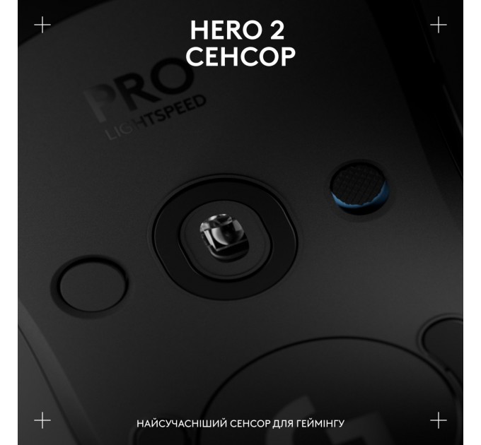 Logitech Мышь беспроводная Logitech G Pro 2 Lightspeed Black (910-007295)