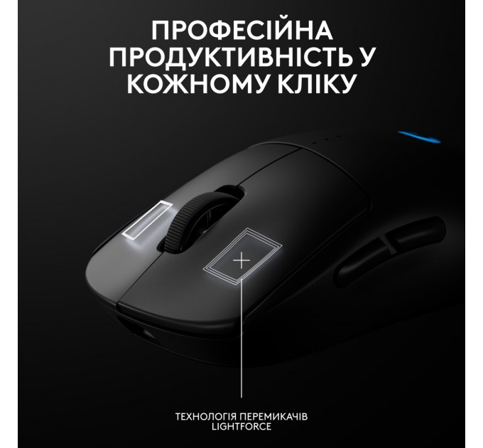 Logitech Мышь беспроводная Logitech G Pro 2 Lightspeed Black (910-007295)