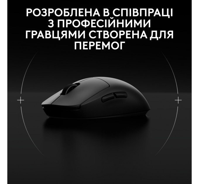 Logitech Мышь беспроводная Logitech G Pro 2 Lightspeed Black (910-007295)