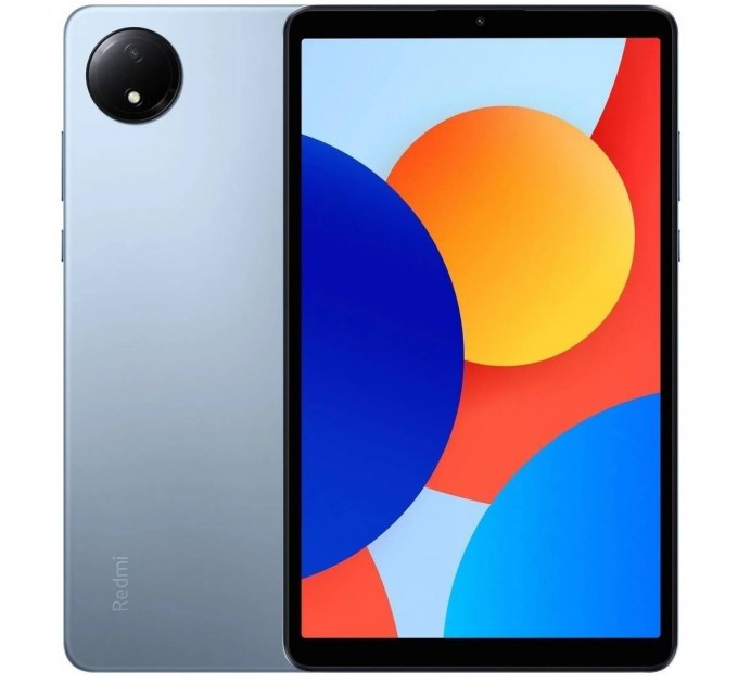 Xiaomi Планшет Xiaomi Redmi Pad SE 8.7 4G 4/128GB Sky Blue (VHU4956EU); 8.7" (1340x800) IPS / MediaTek Helio G85 / ОЗУ 4 ГБ / 128 ГБ встроенная + microSD до 2 ТБ / камера 8 Мп + 5 Мп / 4G (LTE) / Wi-Fi, Bluetooth / GPS, A-GPS / ОС Android 14.0 / 211.