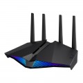 ASUS Беспроводной маршрутизатор Asus RT-AX82U V2 (90IG07W0-MO3B10) (AX5400, Wi-Fi 6, 1xGE WAN, 4xGE LAN, 1xUSB 3.2, MU-MIMO, OFDMA, AiMesh, AURA RGB, 4 внешние антенны)