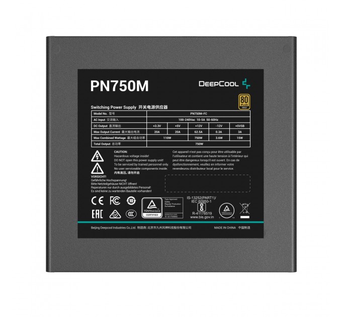 Deepcool Блок питания DeepCool PN750M (R-PN750M-FC0B-EU) 750W