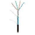 Kingda Кабель мережевий Kingda FTP 305м, cat 5e, CU, 4 pairs, 24AWG, PE, outside, black (KDFT8014)