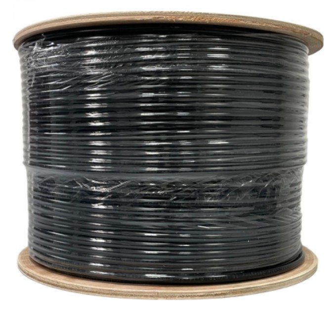 GEAR Кабель мережевий GEAR FTP 305м, cat.5e, CCA, 4*2*0,51, PVC+PE, outdoor, steel wire (GEC-FTPCCAOUTSC051305)