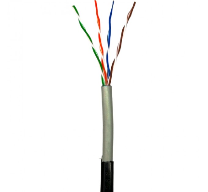 GEAR Кабель мережевий GEAR UTP 100м, cat.5e, CU, 4*2*0,51, PVC+PE, outdoor (GEC-UTPCUOUT051100)