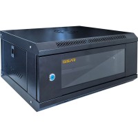 Шафа настінна GEAR 4U 19'' 600x600x240 мм, black (GWMSN-4U-600-600)