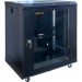 GEAR Шафа настінна GEAR 12U 19'' 600x600x600 мм, + полка 19", black (GWMSN-12U-600-600)