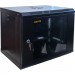 GEAR Шафа настінна GEAR 9U 19'' 600x600x450 мм, + полка 19", black (GWMSN-9U-600-600)