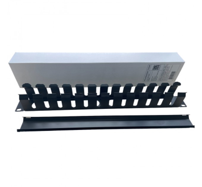 GEAR Кабельний організатор 19" 1U гребінчатий, цільнометалевий GEAR (GCM-1U19INCH)